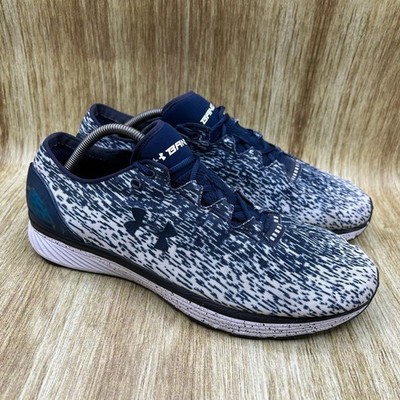 Under Armour Charged Bandit 3 Men's Size 12.5 Running Shoes Blue White Speckle