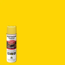Rust-Oleum 203025 Yellow Semi-Gloss Solvent Marking Paint 17 oz. (Pack of 6)