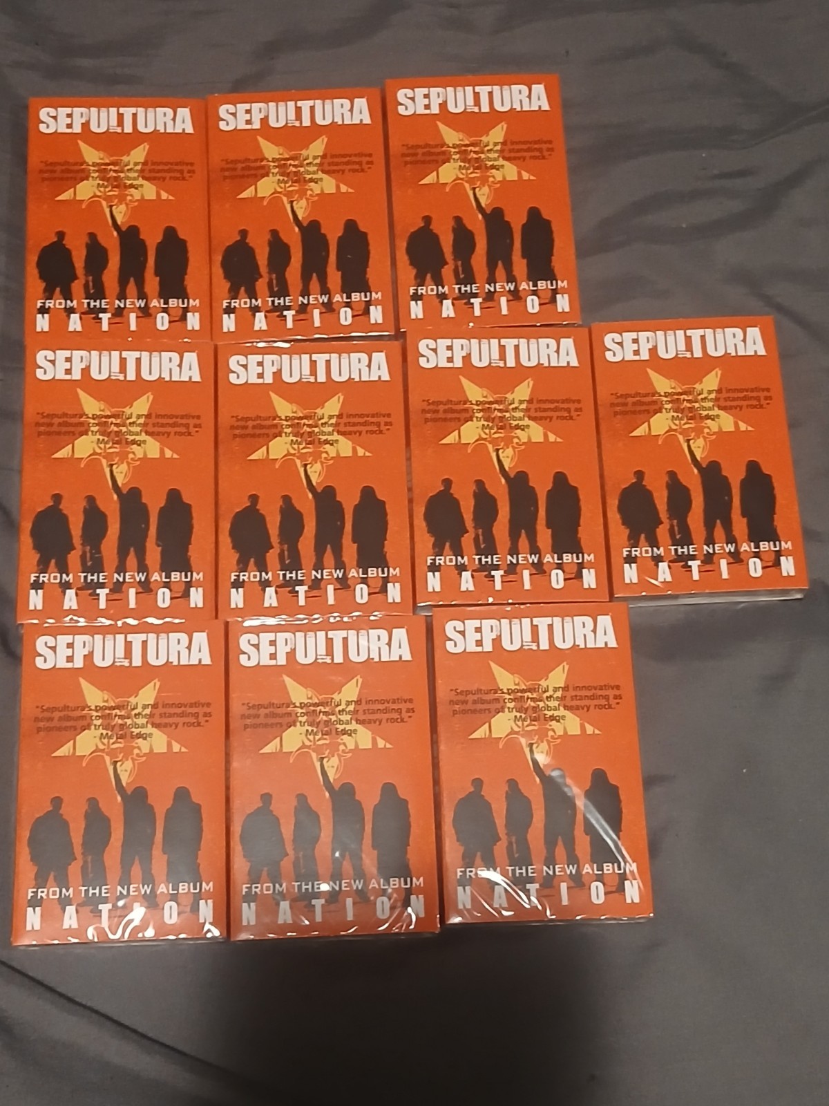Sepultura Nation Promo Cassette Tape Lot Sealed