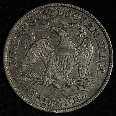 1877 Seated Liberty Silver Half Dollar XF+ E341 VRABM | eBay