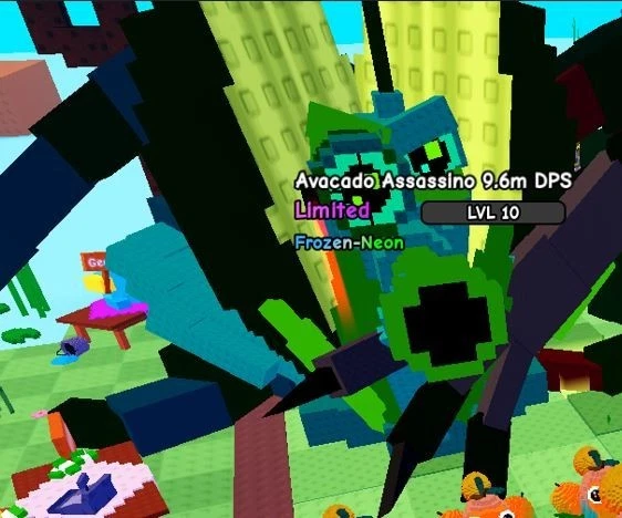 LANZ [🏆] Plants Vs Brainrots 🌻 Avocado Assassino (Frozen-Neon 14.6kg 9.6m DPS)