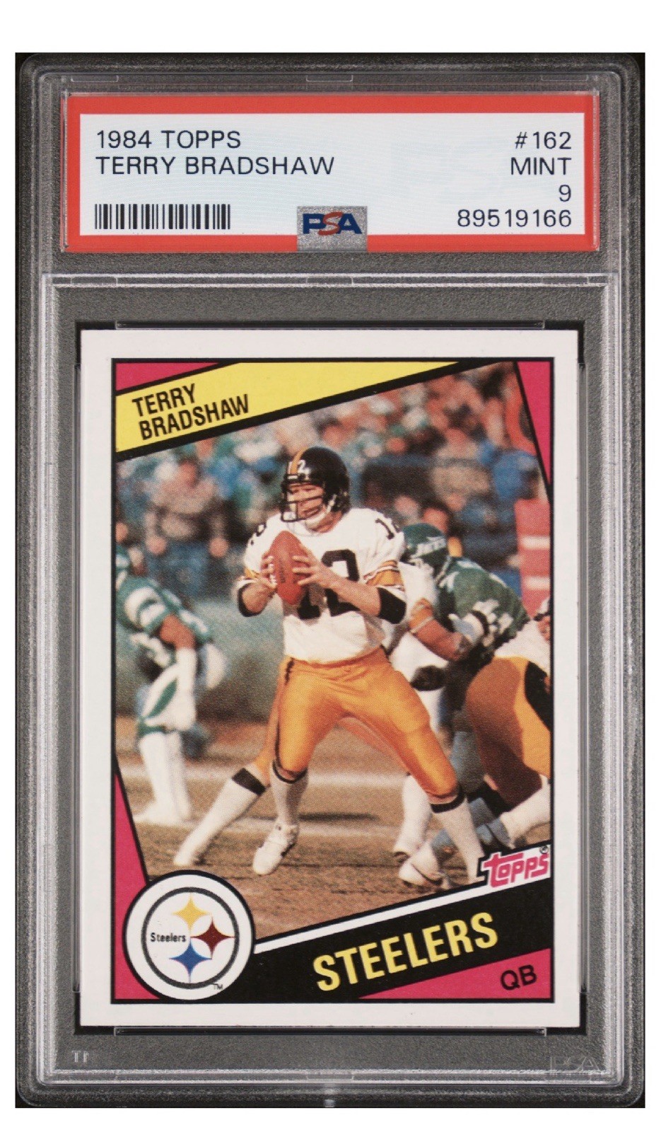 1984 Topps TERRY BRADSHAW #162 - PSA 9 (rare Pop 298)