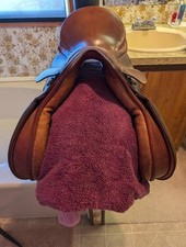 English Horse Saddle. Girth, Irons.