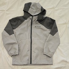 Columbia Kids Endless Explorer Hoodie Rain Jacket Full Zip Black Size XS 6/7