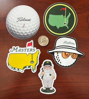 golf stickers decals (high quality) - 5 Total