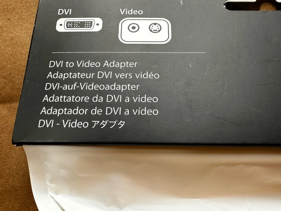 Genuine Apple DVI to Video Adapter M9267G/A - White - New - Image 4 of 4