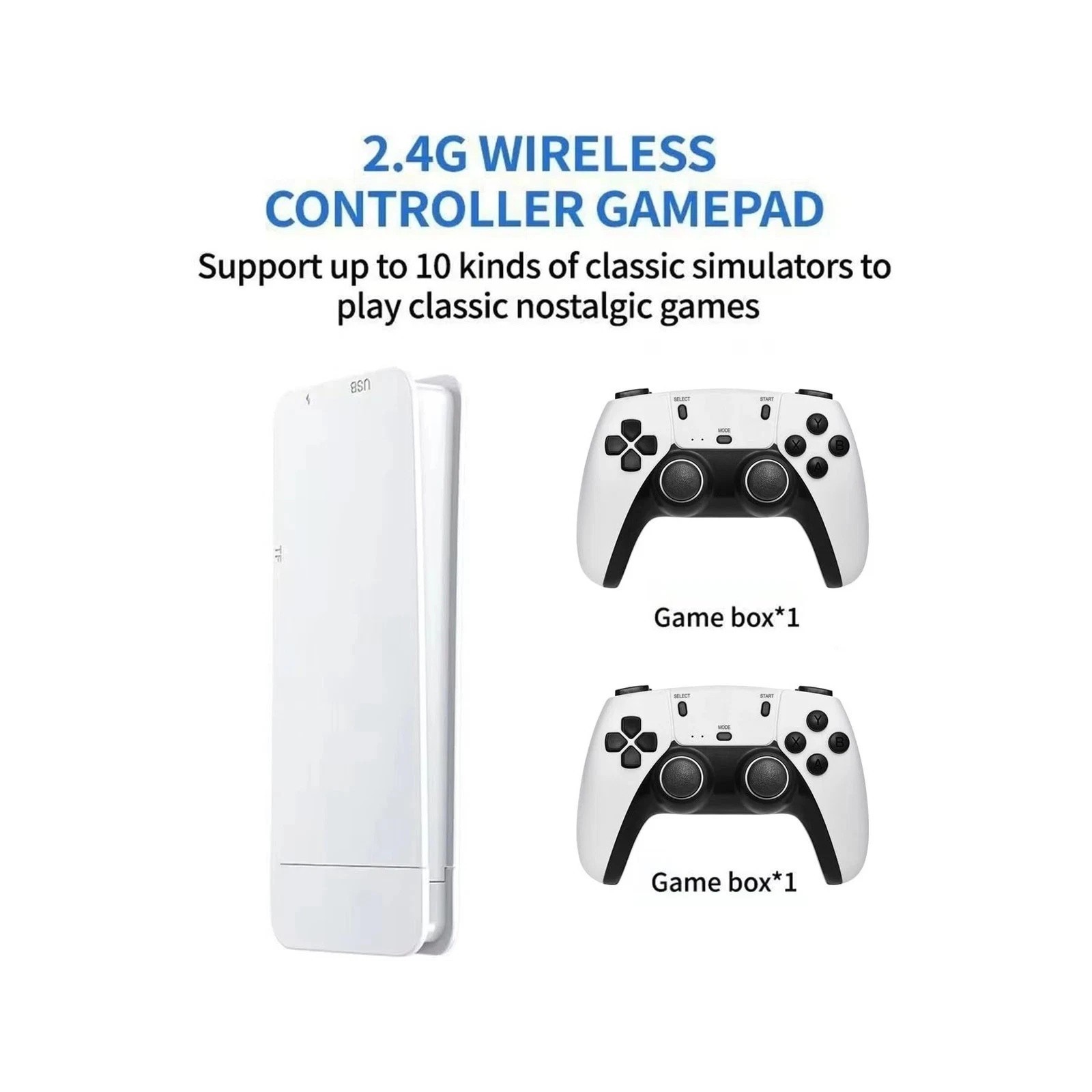 Consola de juegos TV Game Stick M15 4K HD HDMI de 128GB con controles inalámbricos 2.4G, imagen 9
