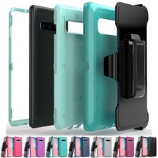 For Samsung Galaxy S10 /S10/S10e Phone Case Heavy Duty Rubber Holster Cover