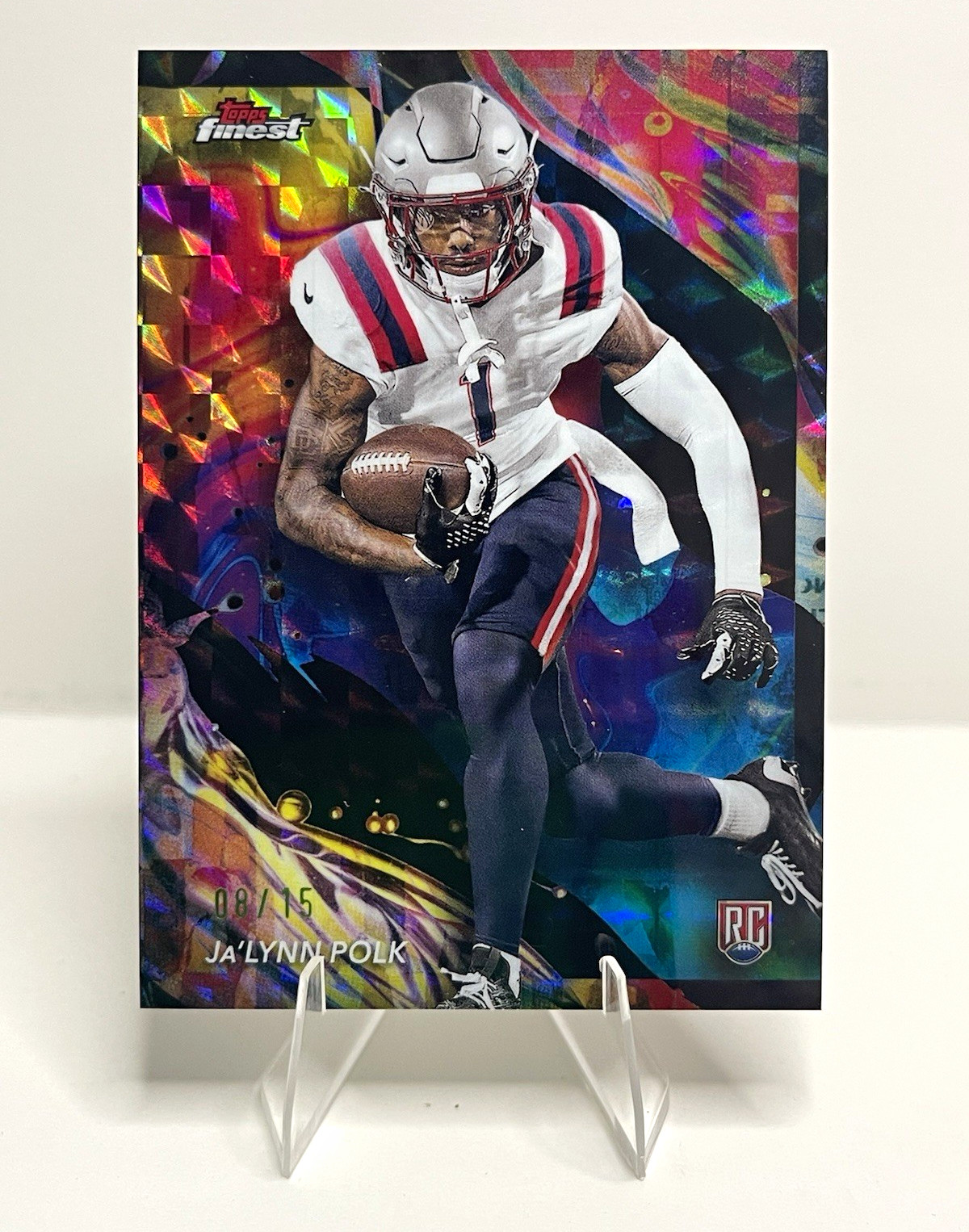 Ja'Lynn Polk Topps Finest #188 Oil Spill Geometric