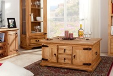 MEXICO Couchtisch Truhentisch Wohnzimmertisch, Pinie, NEU, mexikanische Möbel