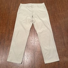 Footjoy Men s 35X30 Beige Straight Leg Golf Pants Performance