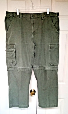 Boy Scouts of America Uniform Switchbacks Convertible Cargo Pants Mens 40W Green