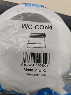 MCALPINE WC-CON4A STARR 40 MM VERSETZT WC PFANNENVERBINDER WEISS 130 MM