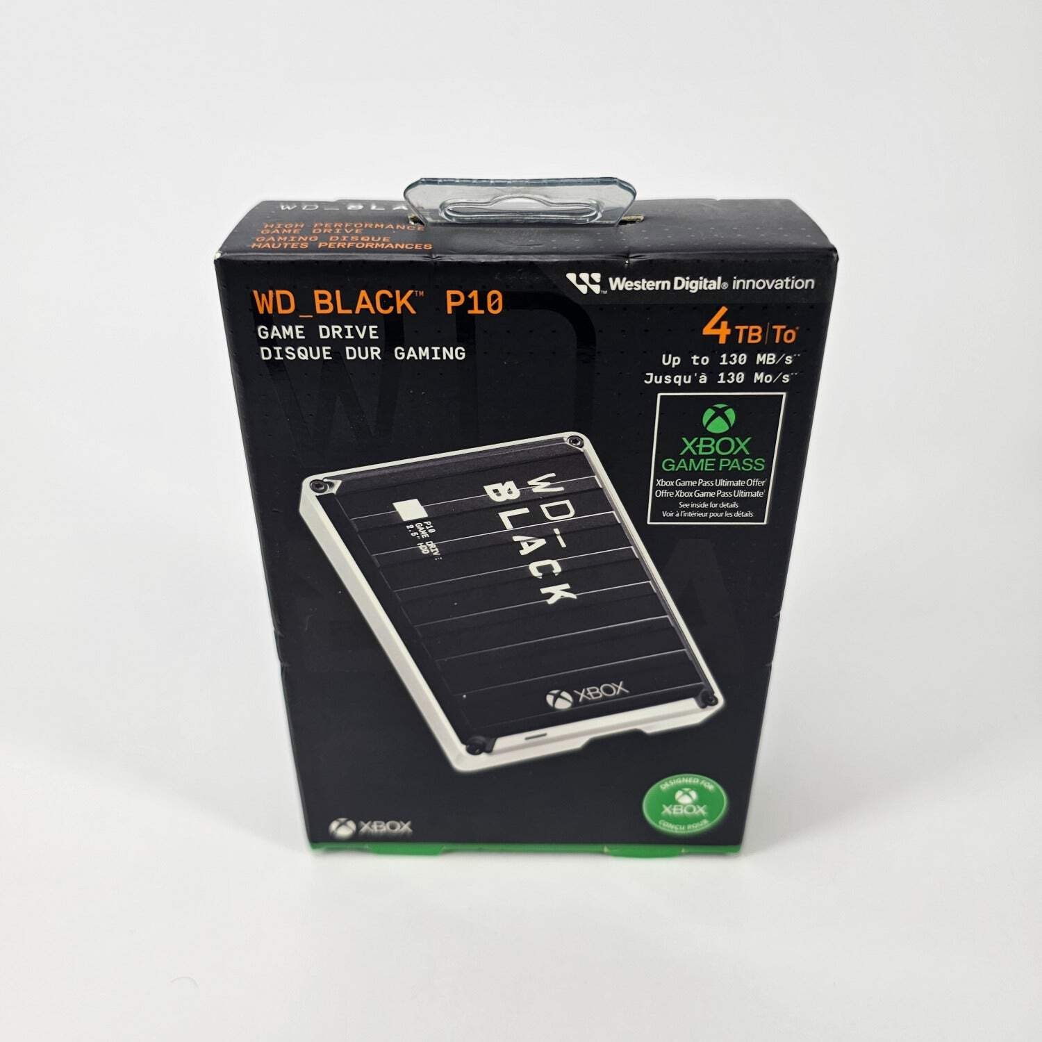 New Western Digital WD BLACK P10 Game Drive 4TB Micro USB-B 