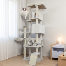 cat tree tower with large condo sisal scratching post big hammock indoor