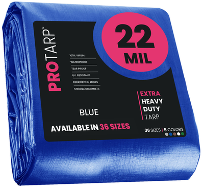 #ad PROTARP Extreme Heavy Duty Tarp 22 Mil Waterproof Tarpaulin Cover UV Resistant $891.95