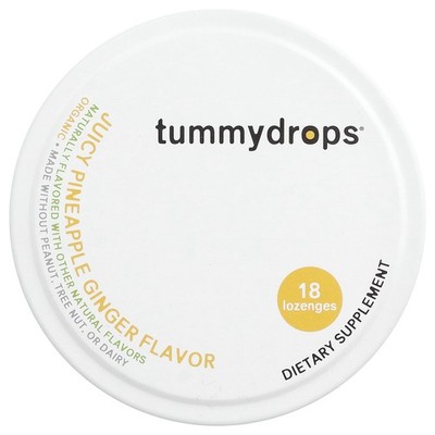 Organic Drops, Juicy Pineapple Ginger , 18 Lozenges
