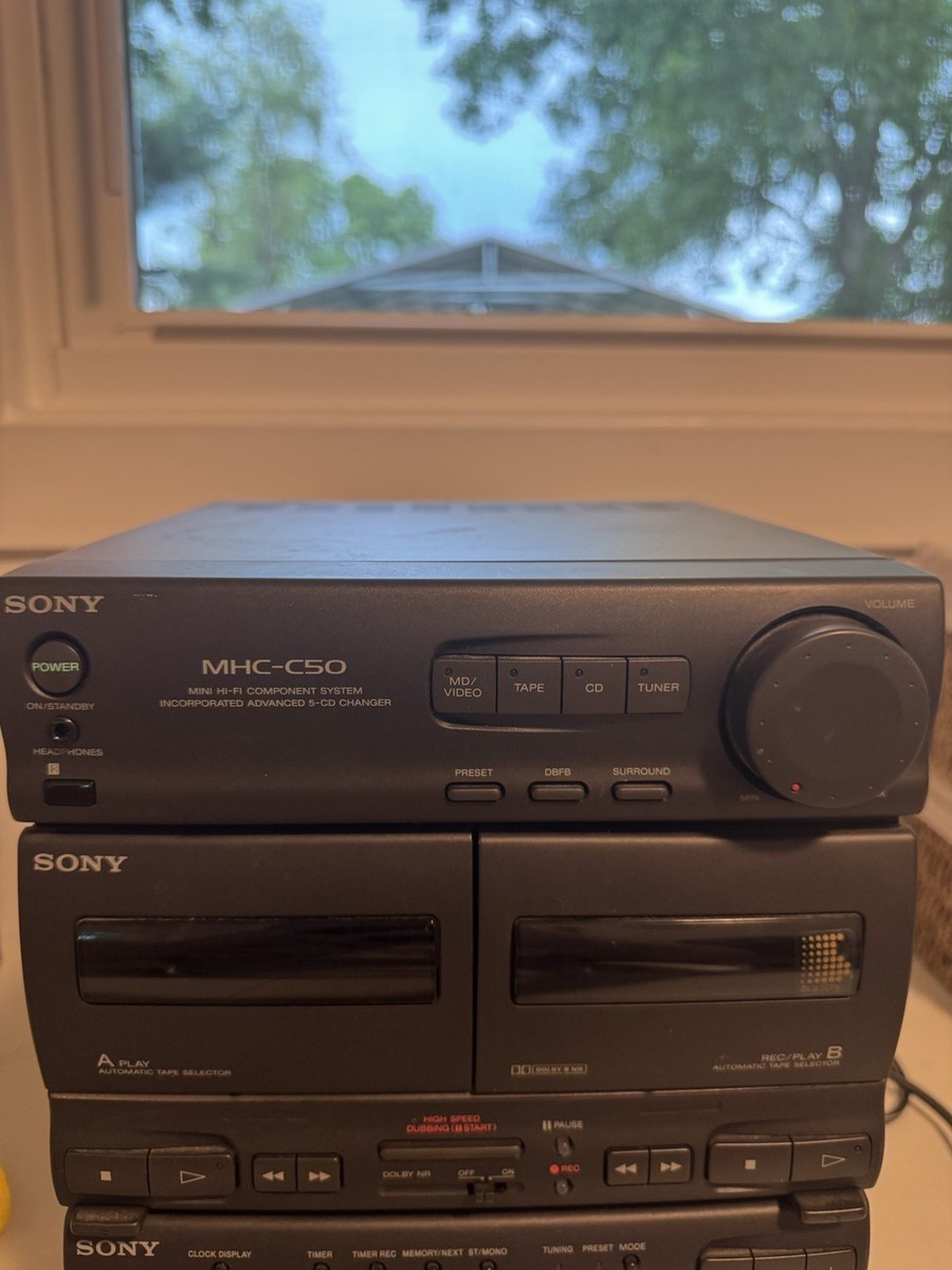 Vintage Sony MHC-C50 Mini Hi-Fi Component System, 80w, Japan 1993