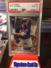 2019 Topps FINEST Pete Alonso PSA Rookie