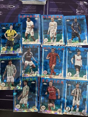 24- 25 Topps Chrome Sapphire UEFA UCC 11 Card Lot, Muller, Son, Xavi Simons
