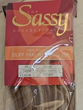 The Sassy Silky Straight 20 Inch Human Hair Extension F27/613 NEW