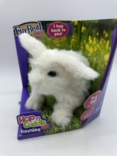 FurReal Friends 2011 Hop n’ Cuddle Interactive White Bunny Rabbit Moves WORKS