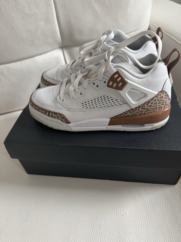 Nike Air Jordan Spizike GS White Brown FQ3950 101 Youth Sz 4Y Sneakers