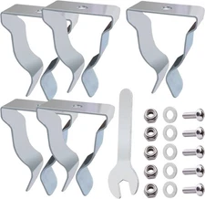 5 Set Window Well Cover Hardware Kit Egress Spring silvery 