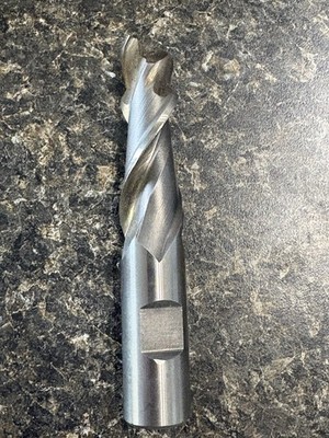 Accupro 3/4  HSS 2 Flute Square End Mill Weldon Flat Shank Made in USA