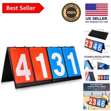 Vibrant Red and Blue Score Flipper - Lightweight Scoreboard for All Sports