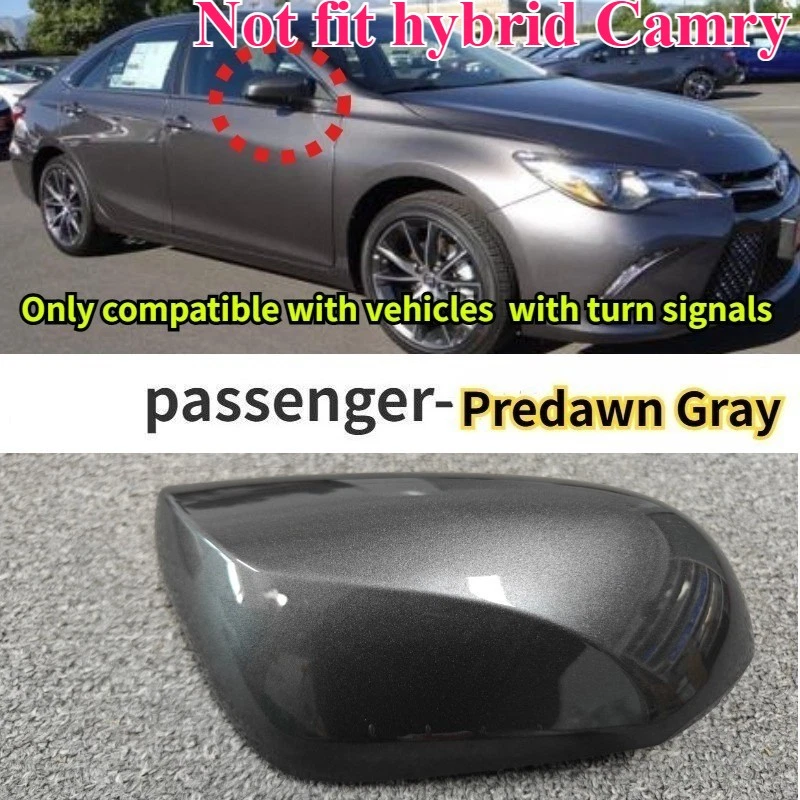 Predawn Gray Right Side Mirror Cover For 2018-2023 Toyota Camry Housing Wing