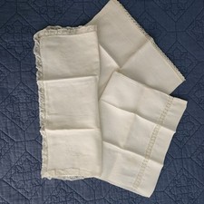 Vintage Handmade Baby Pillow Cases; Lot 3