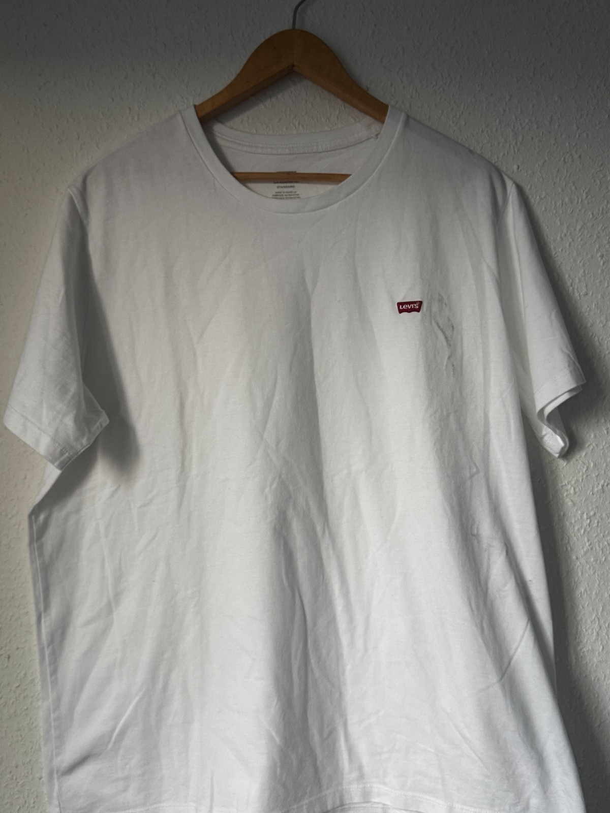Levi's Herren Standard Fit Kurzarm Grafik T-Shirt - Weiß - Größe XL
