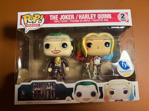Funko Pop! The Joker and Harley Quinn Suicide Squad 2 Pack FYE Exclusive READ!!!