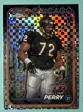 2024 Topps Chrome William “Refrigerator” Perry #21 XFractor-Excellent Condition
