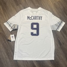Minnesota Vikings Jersey Large JJ McCarthy Men’s White NWT