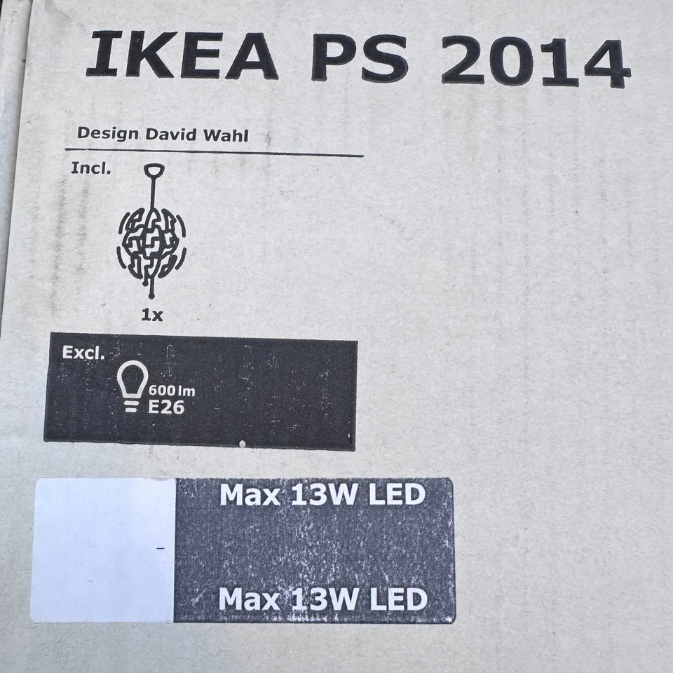 Lámpara Colgante IKEA PS 2014 Blanca David Wahl Diseño Estrella de la Muerte - Nueva En Caja Foto 4 de 4