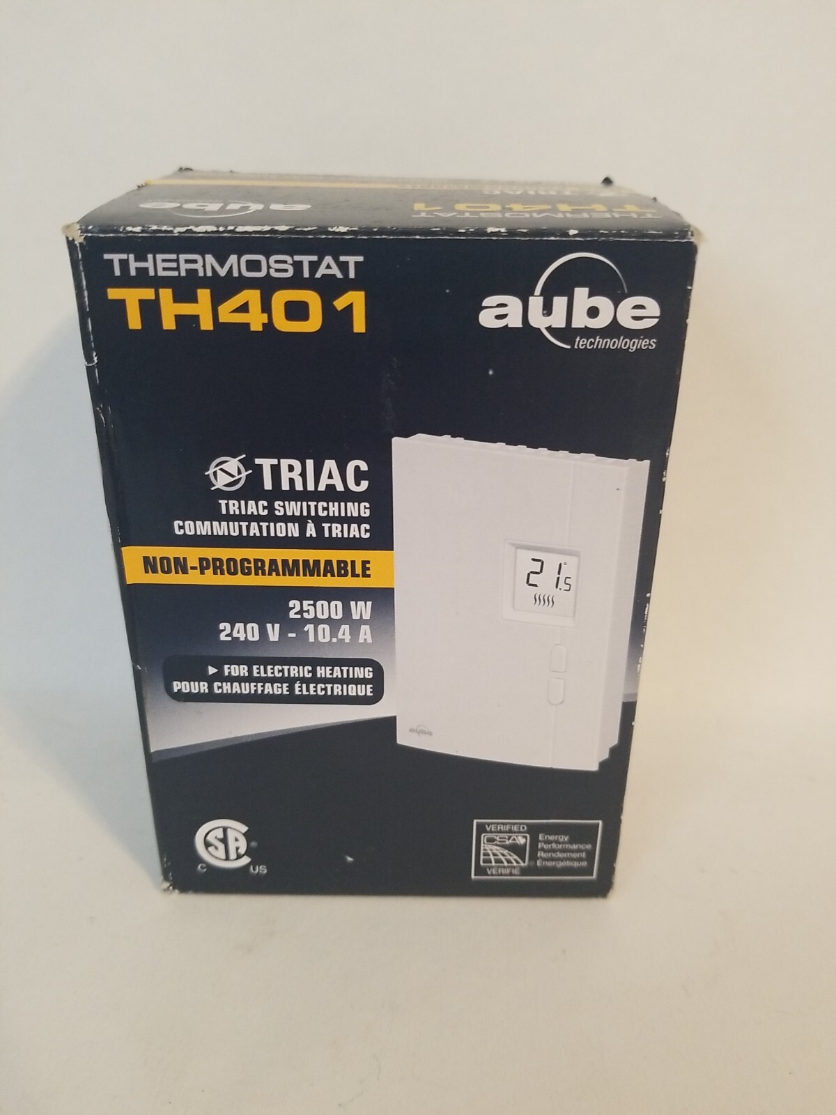 Aube TH401 Digital Non-Programmable Thermostat 2500W, 240V, 10.4A | eBay