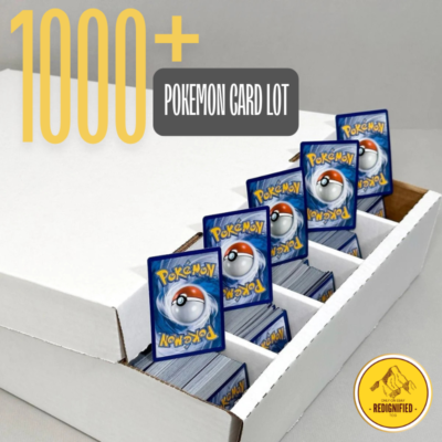 pokemon card lot 1000 Cards All Holos Only, Commons, Uncommons, Rares Bulk Pokemon 1000 Holographic Card Collection