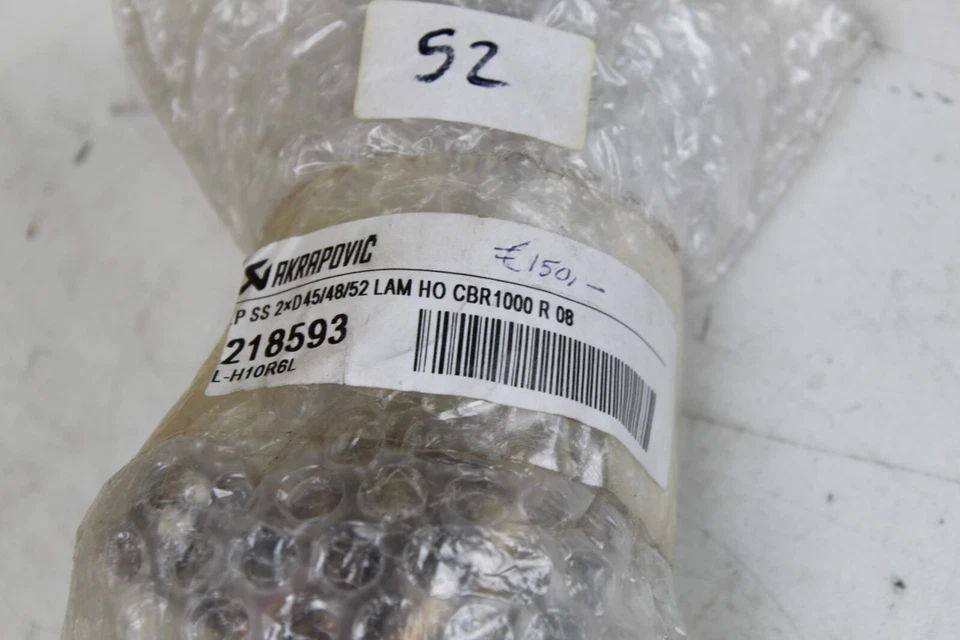 Tubo de escape doble Akrapovic para Honda CB1000R CBR1000R 2008-2017 Foto 2 de 4