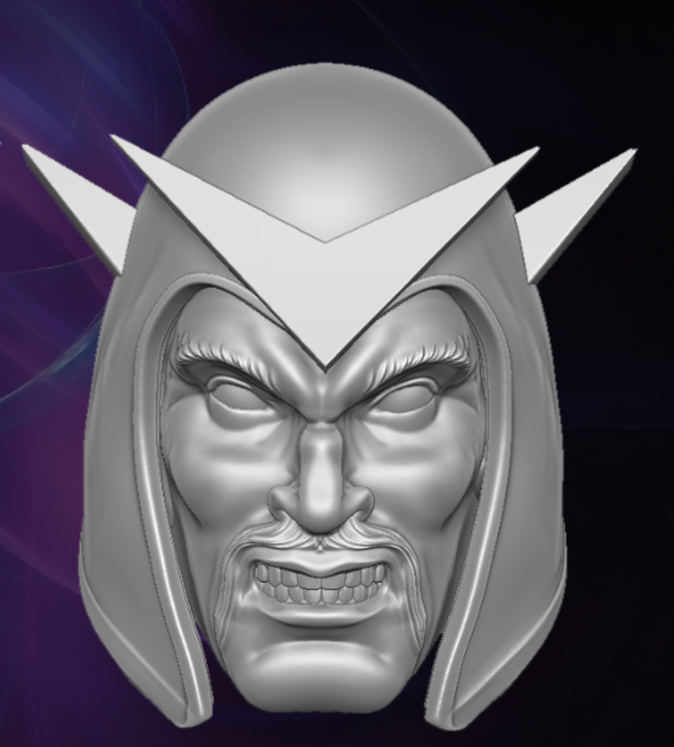 Classic Mandarin v1 Iron Man villain custom head for Marvel Comics