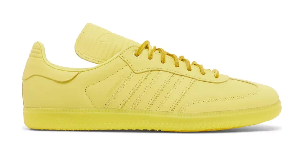 adidas Pharrell x Samba Human Race Yellow for Sale 