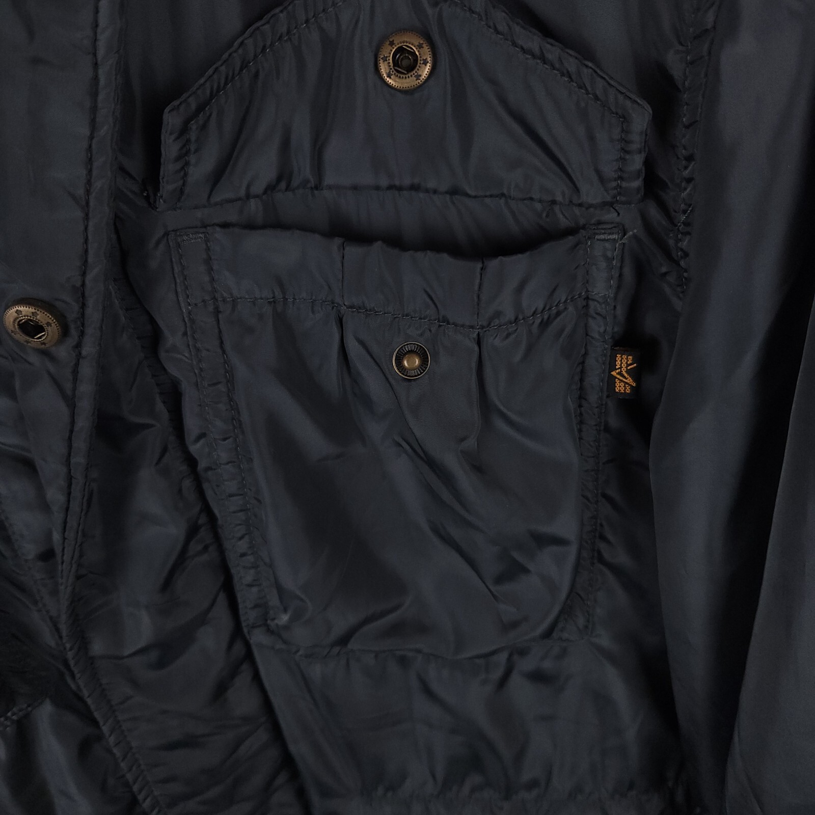 Alpha Industries Jacket Men Medium Gray Military … - image 6