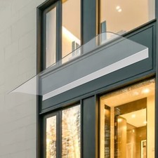 PC Front Door Window Awning Canopy Sun Shade Rain Cover UV Protect Patio Canopy