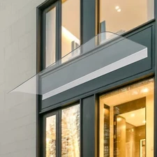 0.13" Thickened Elevation Installation Transparent Outdoor Canopy 40*120cm NEW