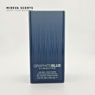 GRAPHITE BLUE BY REALITIES 4.2 oz AFTER SHAVE SOOTHING GEL (SEALED BOX)