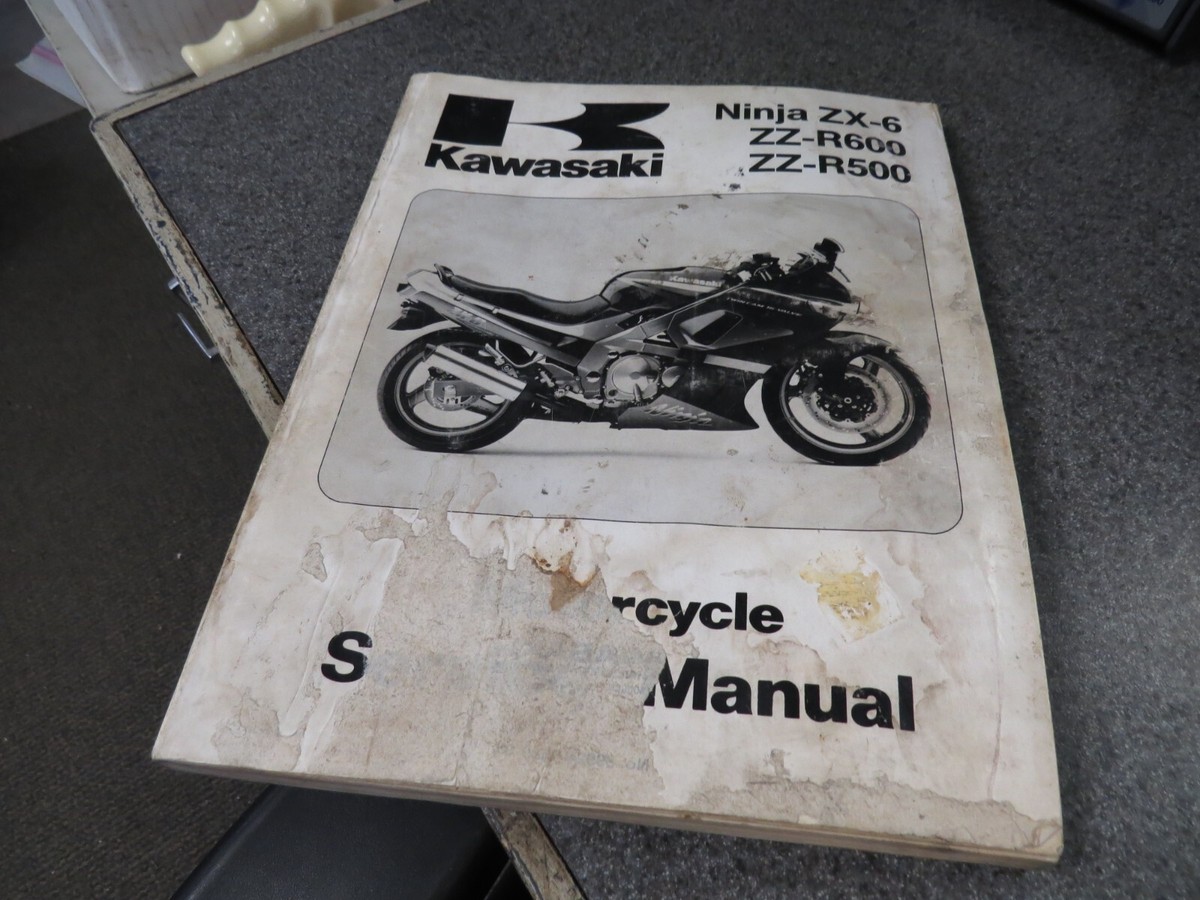 Kawasaki Factory Service Manual 1990 ZX-6 ZZ-R600 ZZ-R500 99924