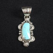 Indianerschmuck Türkis Anhänger Navajo Tribe Artist  Westernschmuck AH016A