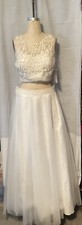 2 piece wedding dress, With Lace And Beading