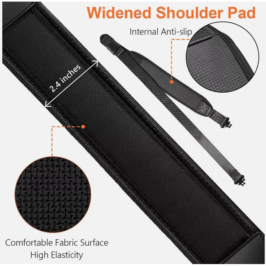 CAMO 918 Padded Rifle Sling With Swivels - Adjustable Two Point Gun Strap For Hunting & Shooting